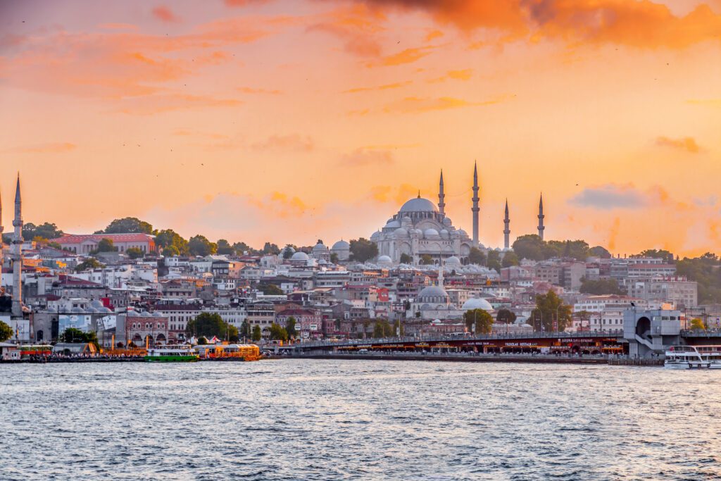 Sunset in Istanbul, Turkey